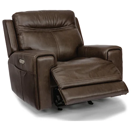 Casual Power Gliding Recliner with Power Headrest and USB Port